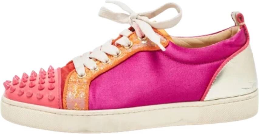 Christian Louboutin Pre-owned Leather sneakers Multicolor Dames