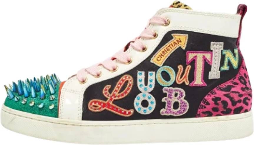 Christian Louboutin Pre-owned Leather sneakers Multicolor Dames