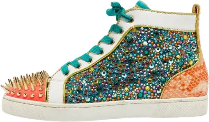 Christian Louboutin Pre-owned Leather sneakers Multicolor Dames