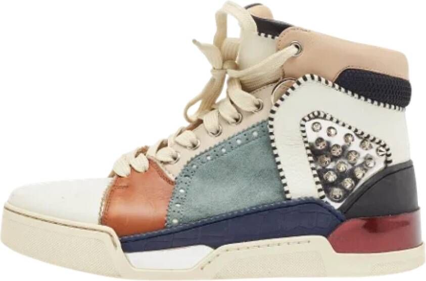 Christian Louboutin Pre-owned Leather sneakers Multicolor Dames