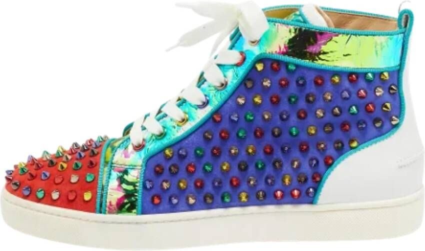 Christian Louboutin Pre-owned Leather sneakers Multicolor Heren