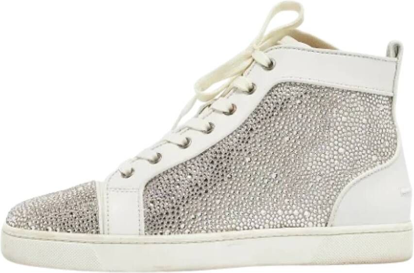 Christian Louboutin Pre-owned Leather sneakers White Dames