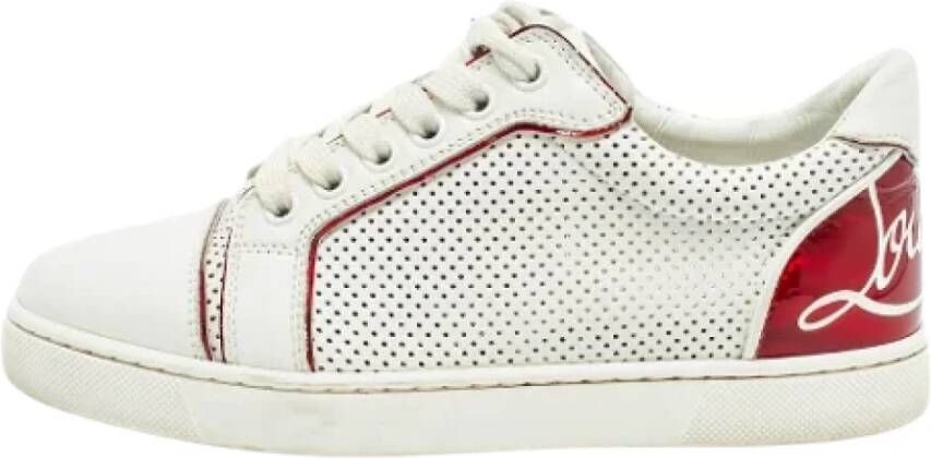 Christian Louboutin Pre-owned Leather sneakers White Dames