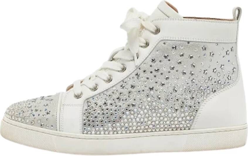 Christian Louboutin Pre-owned Leather sneakers White Dames