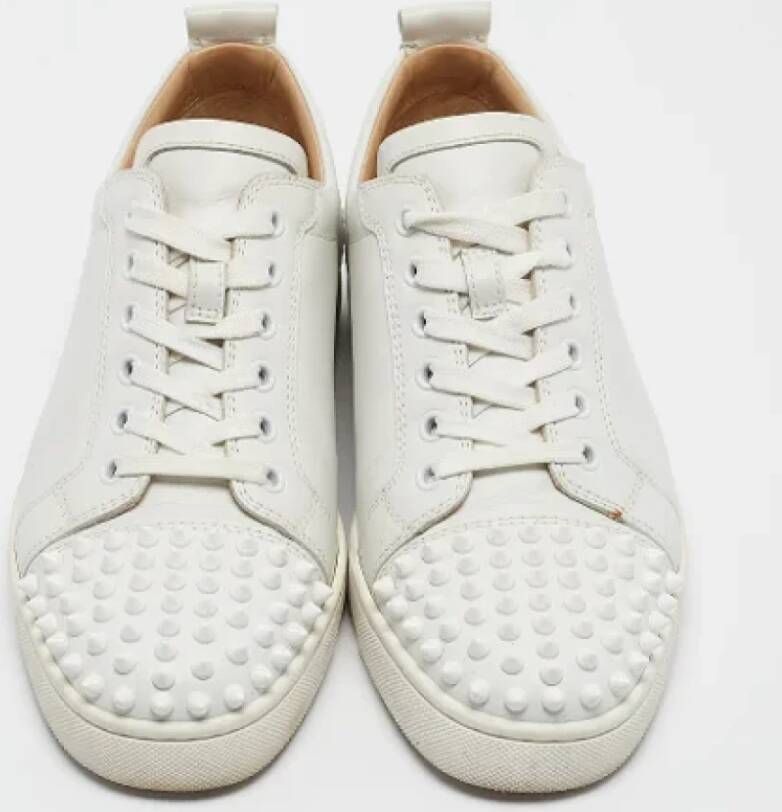 Christian Louboutin Pre-owned Leather sneakers White Dames