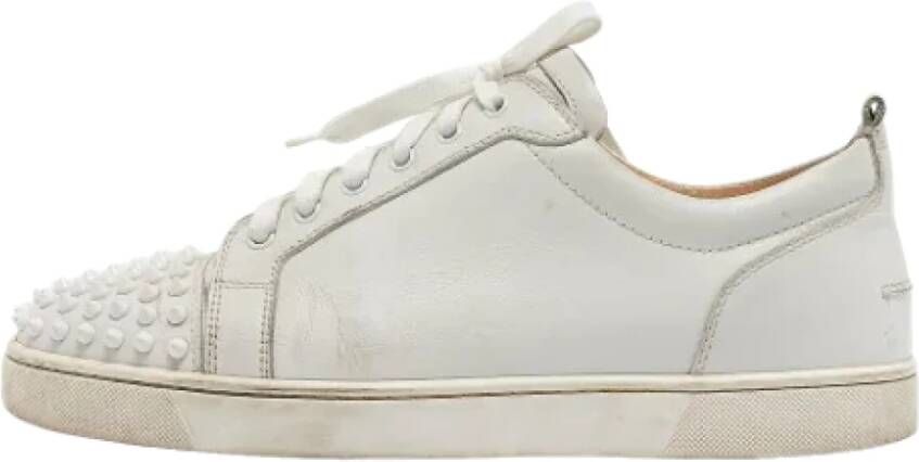 Christian Louboutin Pre-owned Leather sneakers White Heren