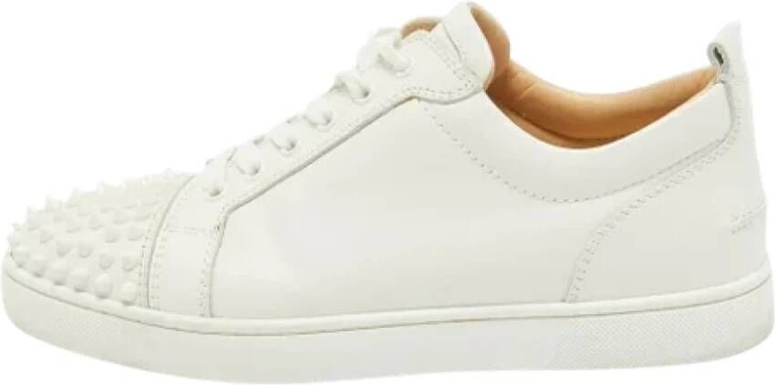 Christian Louboutin Pre-owned Leather sneakers White Heren