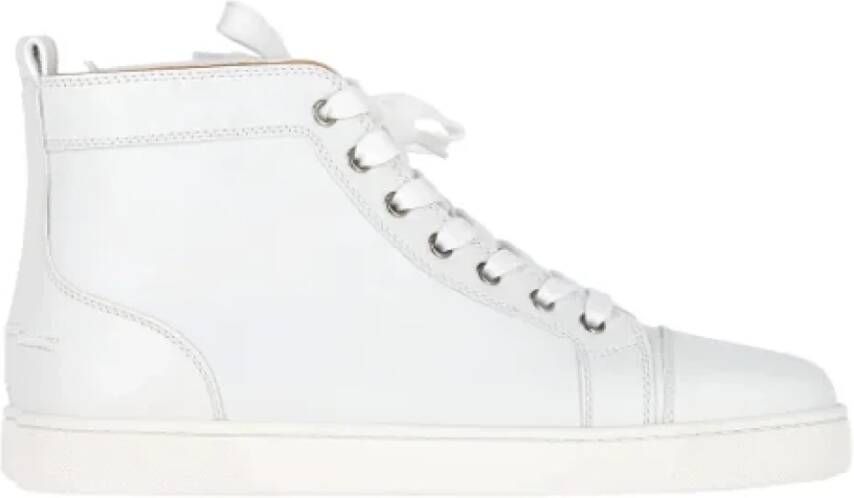 Christian Louboutin Pre-owned Leather sneakers White Heren