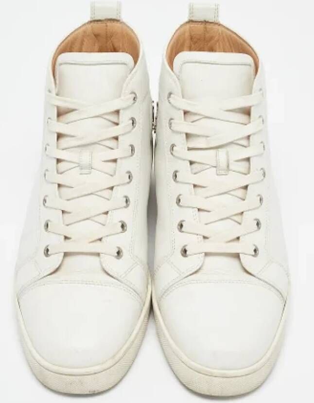 Christian Louboutin Pre-owned Leather sneakers White Heren