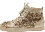 Christian Louboutin Pre-owned Leather sneakers Yellow Heren - Thumbnail 1