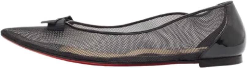 Christian Louboutin Pre-owned Mesh flats Black Dames