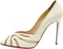 Christian Louboutin Pre-owned Mesh heels Beige Dames - Thumbnail 1