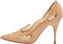 Christian Louboutin Pre-owned Mesh heels Beige Dames - Thumbnail 1