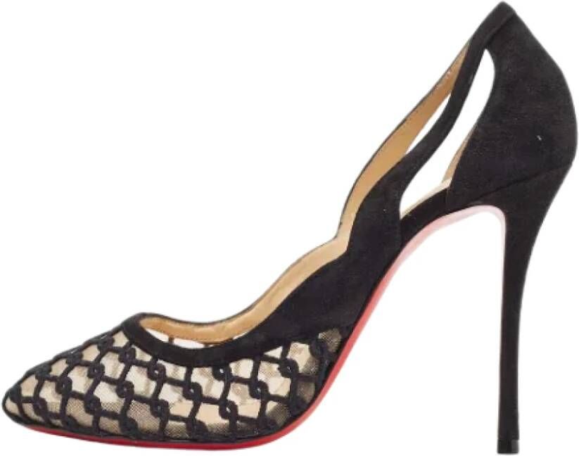 Christian Louboutin Pre-owned Mesh heels Black Dames