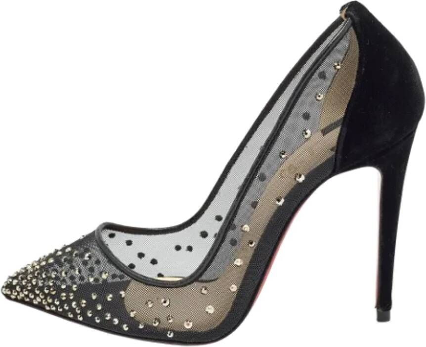 Christian Louboutin Pre-owned Mesh heels Black Dames