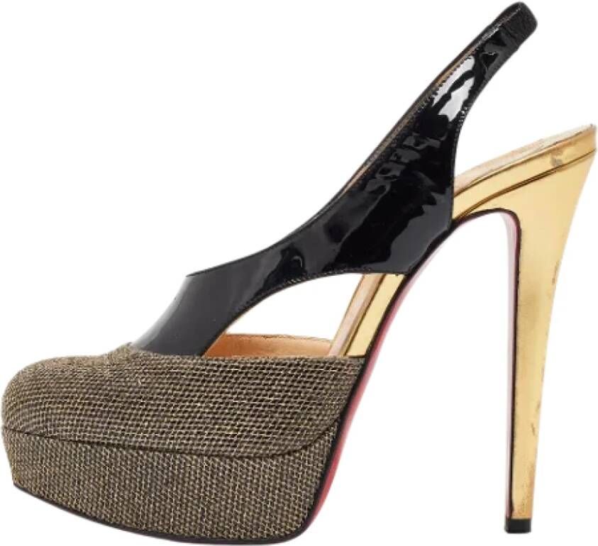 Christian Louboutin Pre-owned Mesh heels Black Dames