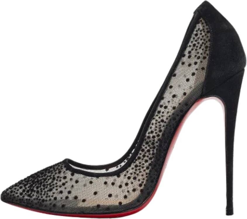 Christian Louboutin Pre-owned Mesh heels Black Dames