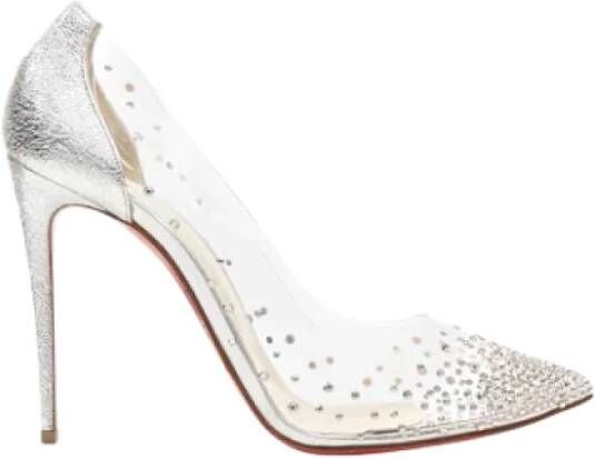 Christian Louboutin Pre-owned Plastic heels Gray Dames