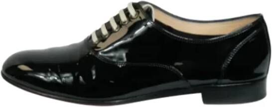 Christian Louboutin Pre-owned Platte schoenen Black Dames