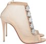 Christian Louboutin Pre-owned Polyester boots Beige Dames - Thumbnail 1