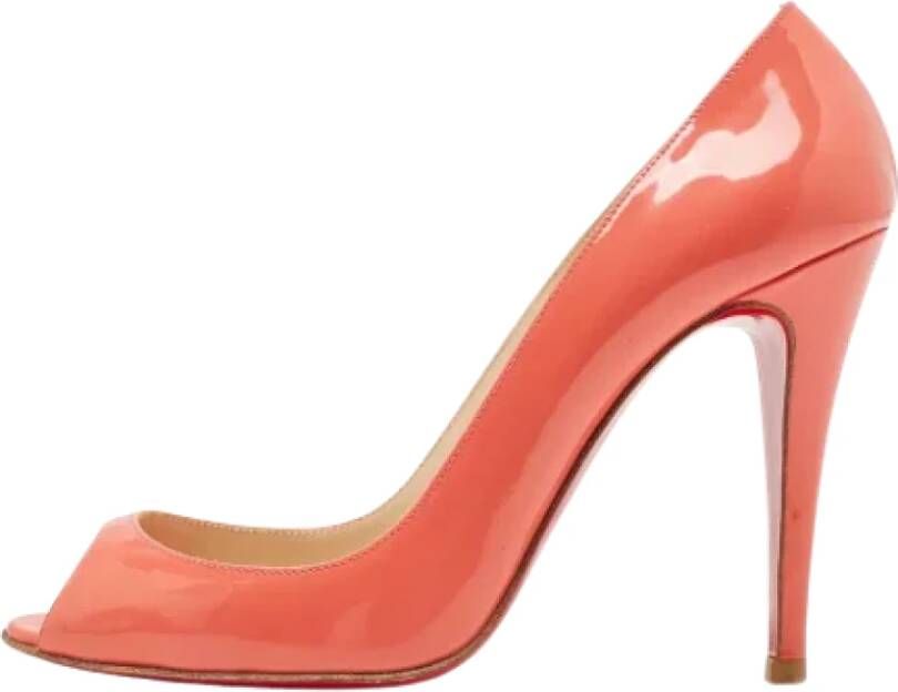 Christian Louboutin Pre-owned Pumps Orange Dames