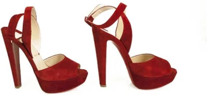 Christian Louboutin Pre-owned Pumps Red Dames