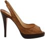 Christian Louboutin Pre-owned Raffia sandals Brown Dames - Thumbnail 1