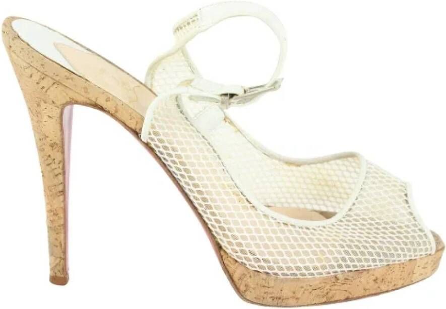 Christian Louboutin Pre-owned Sandalen Beige Dames