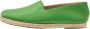 Christian Louboutin Pre-owned Satin flats Green Dames - Thumbnail 1