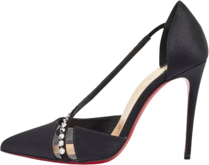 Christian Louboutin Pre-owned Satin heels Black Dames