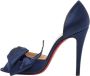 Christian Louboutin Pre-owned Satin heels Blue Dames - Thumbnail 1