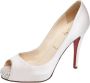 Christian Louboutin Pre-owned Satin heels Pink Dames - Thumbnail 1