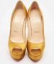 Christian Louboutin Pre-owned Satin heels Yellow Dames - Thumbnail 1