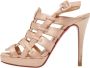Christian Louboutin Pre-owned Satin sandals Beige Dames - Thumbnail 1