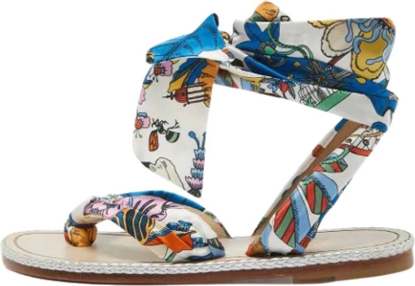 Christian Louboutin Pre-owned Satin sandals Multicolor Dames