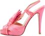 Christian Louboutin Pre-owned Satin sandals Pink Dames - Thumbnail 1