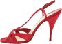 Christian Louboutin Pre-owned Satin sandals Red Dames - Thumbnail 1
