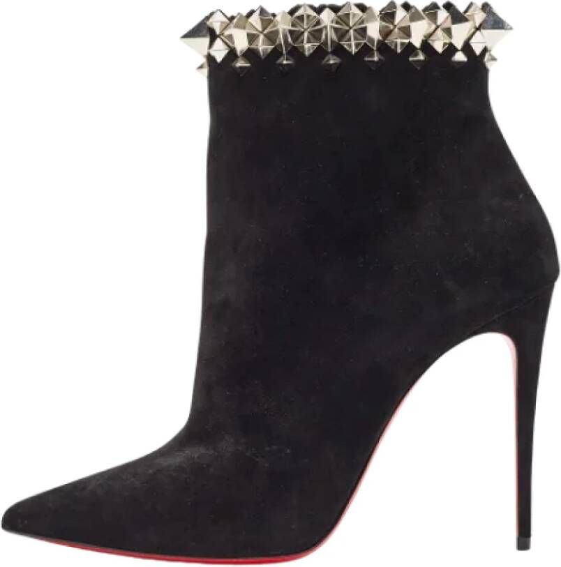 Christian Louboutin Pre-owned Suede boots Black Dames