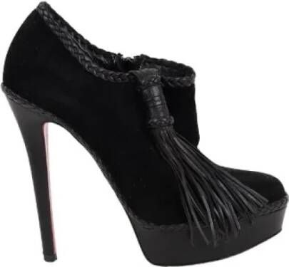 Christian Louboutin Pre-owned Suede boots Black Dames