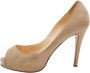 Christian Louboutin Pre-owned Suede heels Beige Dames - Thumbnail 1