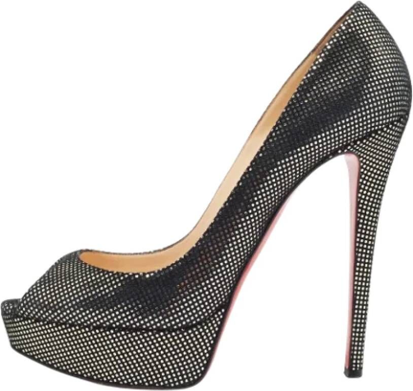 Christian Louboutin Pre-owned Suede heels Black Dames