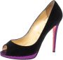 Christian Louboutin Pre-owned Suede heels Black Dames - Thumbnail 1