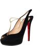 Christian Louboutin Pre-owned Suede heels Black Dames - Thumbnail 1