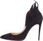 Christian Louboutin Pre-owned Suede heels Black Dames - Thumbnail 1