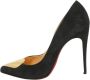 Christian Louboutin Pre-owned Suede heels Black Dames - Thumbnail 1