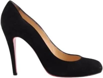 Christian Louboutin Pre-owned Suede heels Black Dames