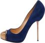 Christian Louboutin Pre-owned Suede heels Blue Dames - Thumbnail 1