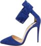 Christian Louboutin Pre-owned Suede heels Blue Dames - Thumbnail 1