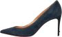 Christian Louboutin Pre-owned Suede heels Blue Dames - Thumbnail 1