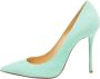 Christian Louboutin Pre-owned Suede heels Blue Dames - Thumbnail 1